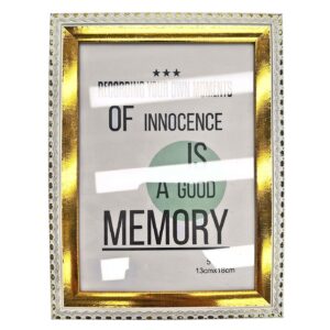 Κορνίζα Πλαστική Χρυσή με Λευκό 13x18cm Homie 322055