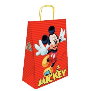Τσάντα Δώρου Χάρτινη Mickey Κόκκινη (32cm) 32x24x10cm Disney (25ΤΜΧ)