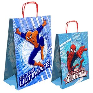 Τσάντα Δώρου Χάρτινη Spiderman Μπλε (32cm) 32x24x10cm Spiderman (25ΤΜΧ) - Image 1