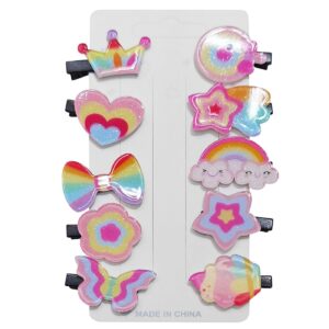 Κλιπ Μαλλιών σε Χρώματα Ουράνιου Τόξου 4cm 4teen4ty 401362 (10ΤΜΧ)