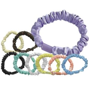 Σούρα Μαλλιών Λεπτή Χρώματα Scrunchies ø7,5cm 4teen4ty 401373 (12ΤΜΧ)