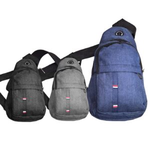 Τσαντάκι Ώμου Χιαστί 3 zip 30x16x10cm 4teen4ty 401406 - Image 1