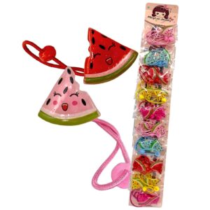 Λαστιχάκια Μαλλιών Σχέδιο Καρπούζι Σετ=2τεμ.  4teen4ty 401410 (10ΤΜΧ)