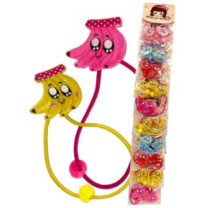 Λαστιχάκια Μαλλιών Σχέδιο Μπανάνες Σετ=2τεμ.  4teen4ty 401411 (10ΤΜΧ)