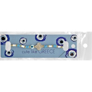 Βραχιόλι με Ματάκι & Λευκό Σταυρό  4teen4ty 401418 (12ΤΜΧ)