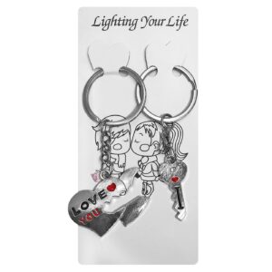 Μπρελόκ Καρδιά & Κλειδί σετ=2 τεμ ~9cm Homie 423064 (12ΤΜΧ) - Image 1