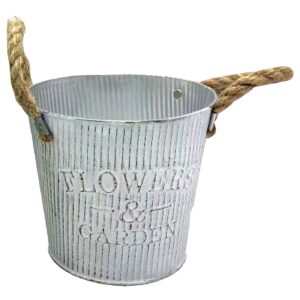 Γλαστράκι-Κασπώ Μεταλλικό Flower & Garden ø18x17cm Homie 423084 - Image 5
