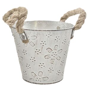 Γλαστράκι-Κασπώ Μεταλλικό Λουλουδάτο ø16x14cm Homie 423086 - Image 4