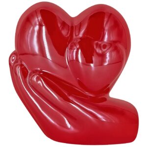 Καρδιές με Χέρι Διακοσμητικό Πορσελάνης 10x10cm Homie 423096 (6ΤΜΧ)