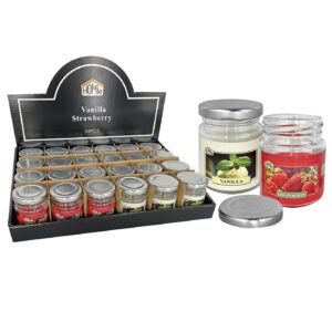 Κερί Αρωματικό σε Βαζάκι με Καπάκι 6x5cm, 105g Gross, 30g net Homie 57498 (24ΤΜΧ)