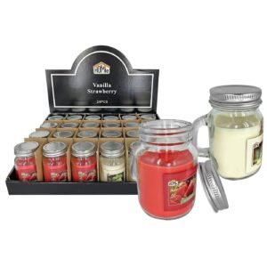 Κερί Αρωματικό σε Γυάλινο Ποτήρι με Καπάκι 8,5x6cm, 210g Gross, 90g net Homie 57500 (24ΤΜΧ)