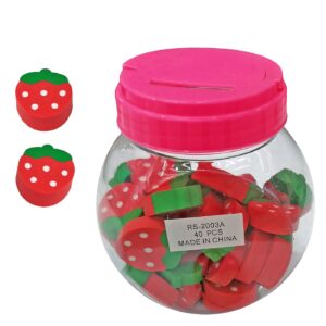 Γόμα Φραουλίτσα 3cm JustNote 703383 (40ΤΜΧ)