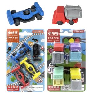 Γόμες 3d Φόρμουλες 4τεμ ~4,5cm JustNote 703389 (24ΤΜΧ) - Image 1