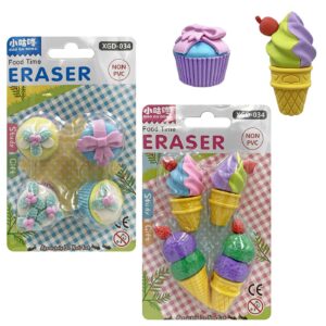 Γόμες 3d Cupcake 4τεμ ~3cm JustNote 703391 (24ΤΜΧ) - Image 1