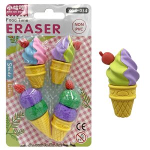 Γόμες 3d Cupcake 4τεμ ~3cm JustNote 703391 (24ΤΜΧ) - Image 2