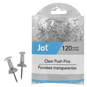 Καρφάκια Πίνακα Διάφανα 120τεμ 25mm JustNote 703433 - Image 1