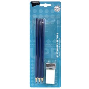 Σχολικό σετ με Μολύβια, Γόμα, Ξύστρα 24x8,5cm JustNote 703434 - Image 1