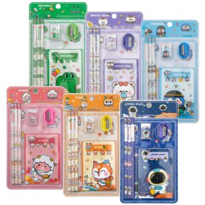 Σχολικό σετ=6τεμ Μόνο Μπλε Αστροναύτης 23χ12cm JustNote 703448 - Image 1