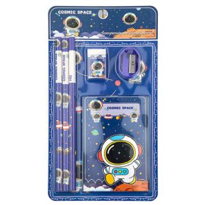 Σχολικό σετ=6τεμ Μόνο Μπλε Αστροναύτης 23χ12cm JustNote 703448 - Image 2