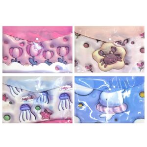 Φάκελος Κουμπί Α4 Μοντέρνα Σχέδια 35x25cm JustNote 703459 (12ΤΜΧ)