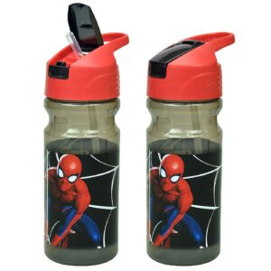 Παγούρι Πλαστικό ps 550ml Spiderman Black City 21x7cm 550ml Gim 557-12203 - Image 1