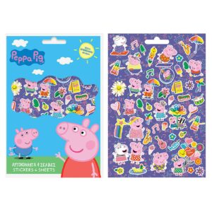 Μπλοκ με 300 Αυτοκόλλητα Peppa pig 21,5x14,5cm Peppa 000482403 (6ΤΜΧ)