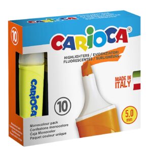 Μαρκαδόρος Υπογραμμίσεως Carioca 10 τεμ  Carioca 42875/34 (10ΤΜΧ)