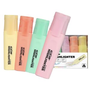 Μαρκαδόροι Υπογραμμίσεως Gxin Σετ=4 Χρώματα Παστέλ  JustNote 80872