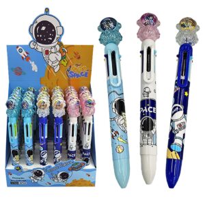 Στυλό 6 Χρώματα  Μπάλα με Αστροναύτη Κεφάλι 17cm JustNote 80878 (36ΤΜΧ)