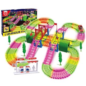 Αυτοκινητόδρομος Φωσφορίζει με Γέφυρα Luminous Rail 39x27x7cm ToyMarkt 88867