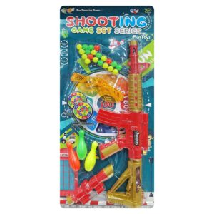 Οπλοπολυβόλο Στόχος-Μπίλιες-Βελάκια σε Καρτέλα 25x57x3cm ToyMarkt 88878