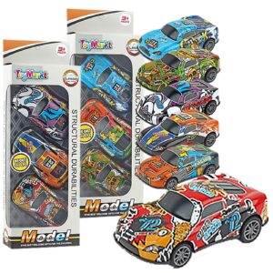 3 Αγωνιστικά Μεταλλικά Pull Back σε Κουτί 11x31x5cm ToyMarkt 902324