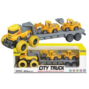 Νταλίκα Friction + 2 Δομικά Pull Back 41x14x11cm ToyMarkt 902365