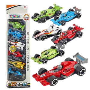 Κουτί 6 Φόρμουλες 8cm Μεταλλικές Free Wheels 9x35x4cm ToyMarkt 913481