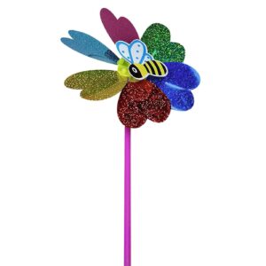Ανεμόμυλος Πολύχρωμος με Μέλισσα ø21x40cm ToyMarkt 913568 (2ΤΜΧ)