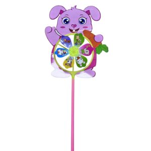 Ανεμόμυλος Λαγός ροζ ø25x55cm ToyMarkt 913569 (10ΤΜΧ)