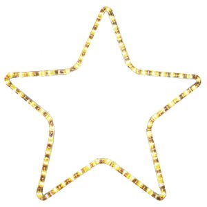 Φωτοσωλήνας Αστέρι Λευκό 1m Φωτοσωλήνας 30x30cm Xmasfest 1131787 - Image 1