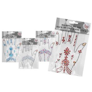 Αυτοκόλλητα Gems για το Χέρι 20x12cm Carnavalista 232486 (12ΤΜΧ)