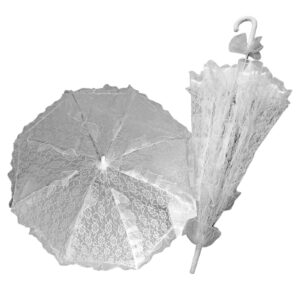 Κινέζικη Ομπρέλα με Δαντέλα & Βολάν 76x ø75cm Carnavalista 232555