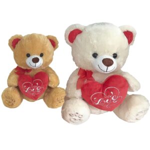 Αρκουδάκι Λούτρινο με Καρδιά 30cm ToyMarkt 99519