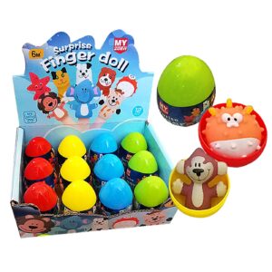 Αυγό Χρωματιστό Ζωάκι Finger Dolls 7x5cm Homie 116964 (12ΤΜΧ)